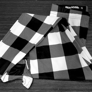 Black Milk Checkered Stirrup Leggings